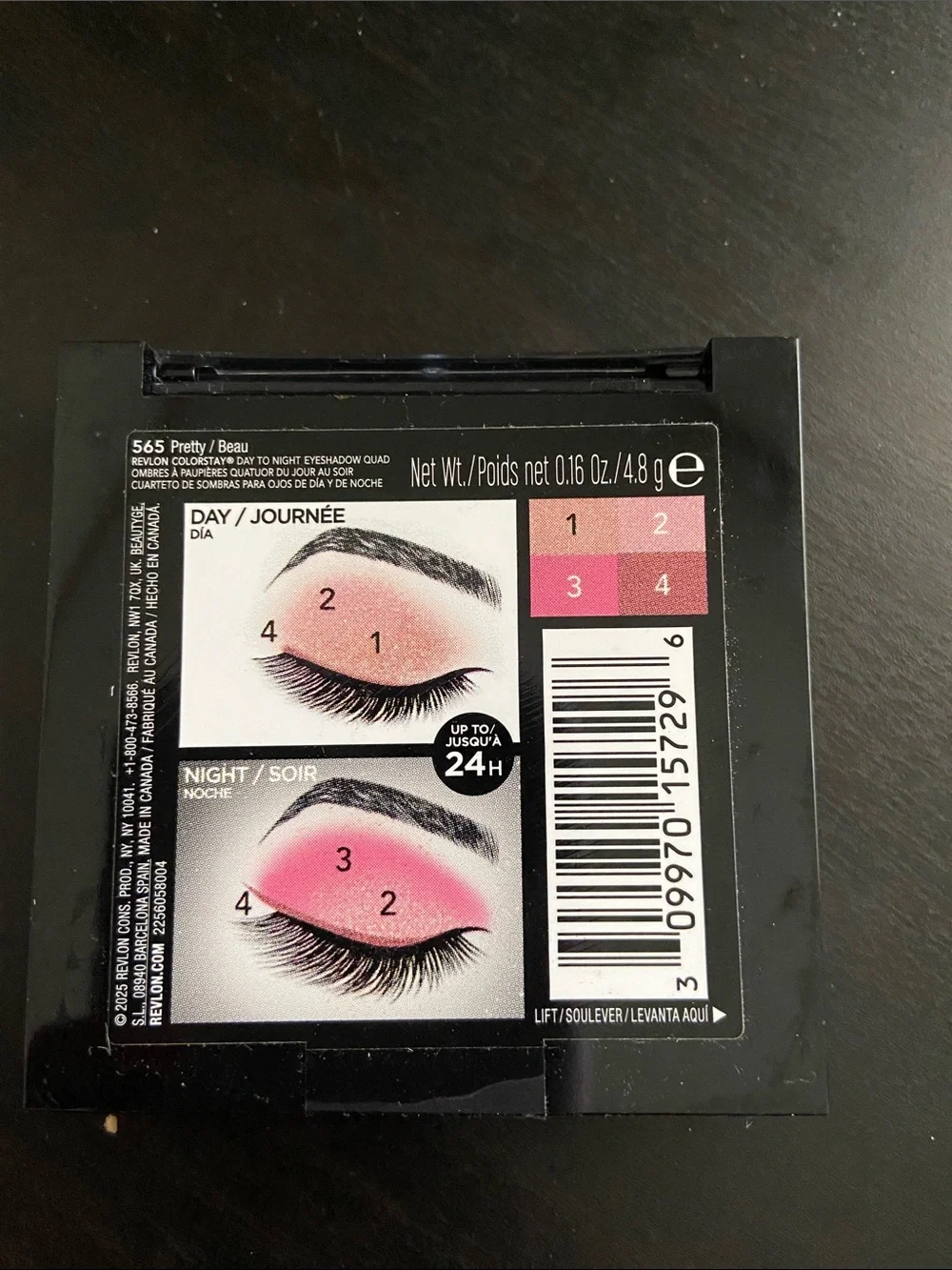 Revlon ColorStay Day to Night Blush Quartet - Peach, Light Pink, Deep Pink, Rose